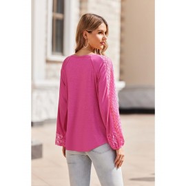 Women Long Sleeve Summer Bohemian Casual Loose Fit Shirt Hippie Western Dressy Blouses Boho Tops
