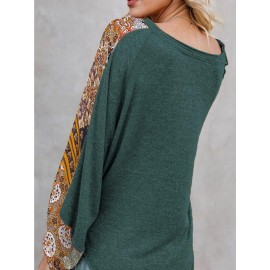 Women Long Sleeve Summer Bohemian Casual Loose Fit Shirt Hippie Western Dressy Blouses Boho Tops
