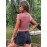 Women's Y2k Tees Cute Graphic Print Cropped Tops For Teen Girls Nice Fit Casual Street Style Tees