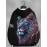 Plus Size Mens Vibrant 3D Lion Graphic Print Hooded Sweatshirt - Soft Slight Stretch Polyester Fabric, Machine Washable, Loose Fit, Club Party Style - Perfect for Fall Winter Fashion